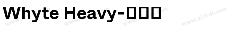 Whyte Heavy字体转换